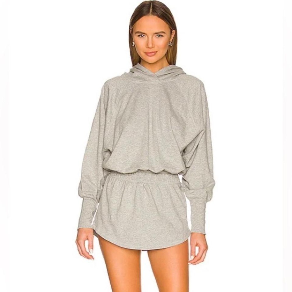 Free People Movement Circuit Hooded Tunic Women's Size‎ Medium Heather Grey Gray